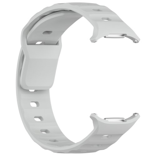 Samsung Galaxy Watch Ultra (47mm) Silikon Armband mit Knopf Verschluss (Gelenkumfang: 170-220mm) - Grau