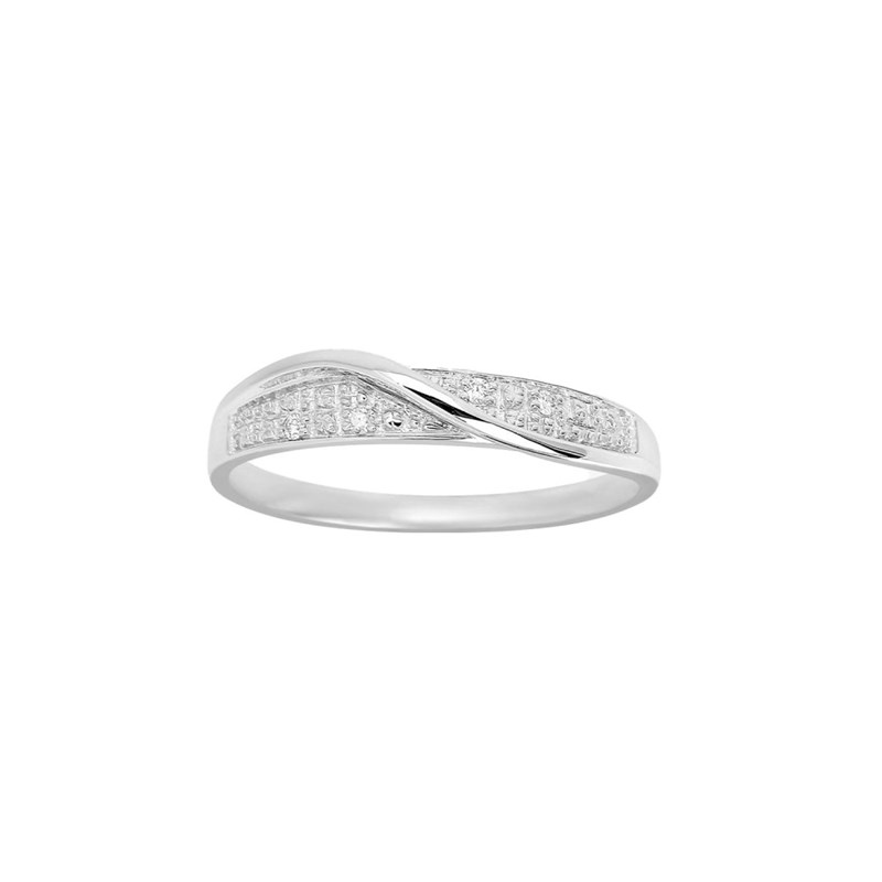 Bague Femme - Or 18 Carats - Diamant 0,02 Carats