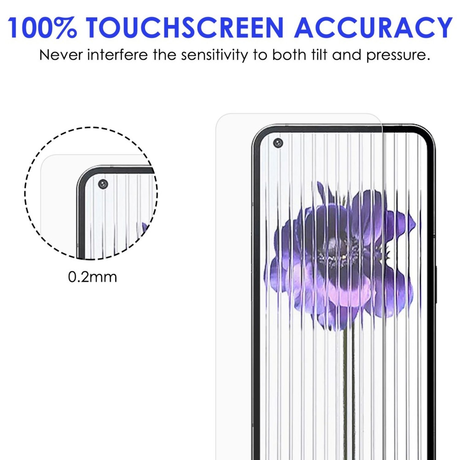 Panzerfolie für Nothing Phone 1 Schutzglas Verbundglas Displayglas Folie 9H Neu