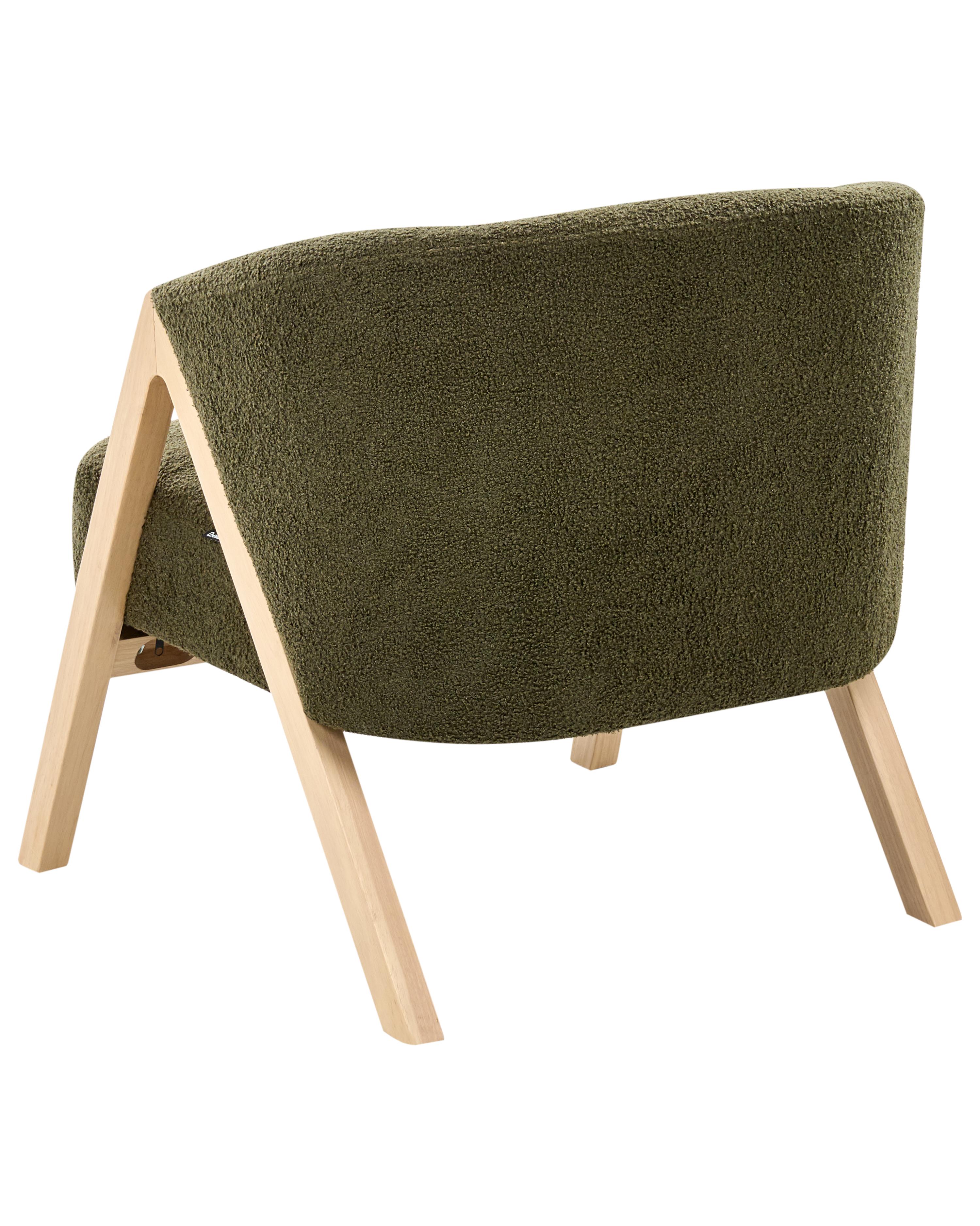 Fauteuil SKEI Bouclé Donkergroen