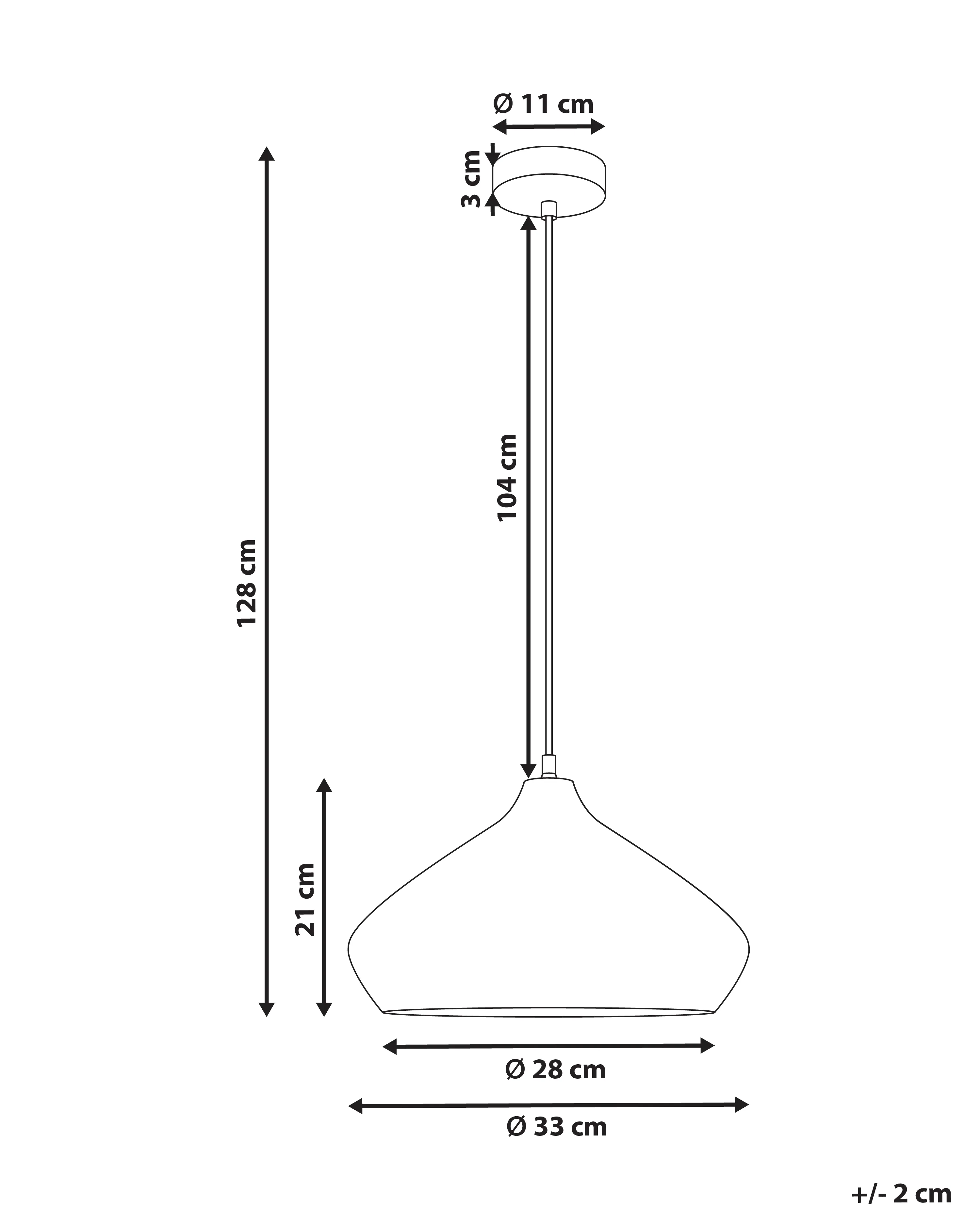 Hanglamp RAWI Mangohout Lichtbruin