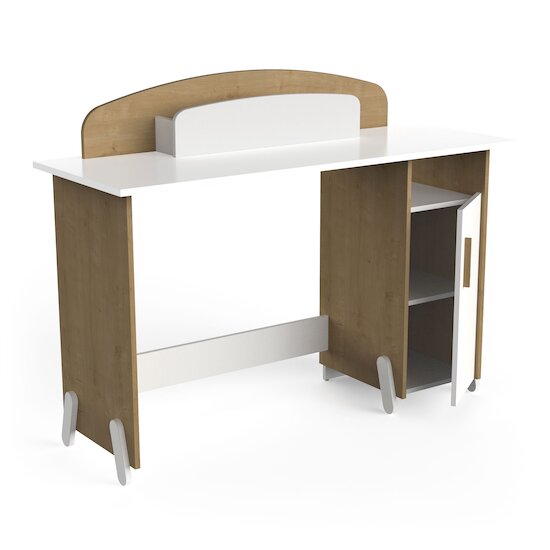 Naili Bureau junior   Chêne hamilton / blanc        de               CBA Meubles