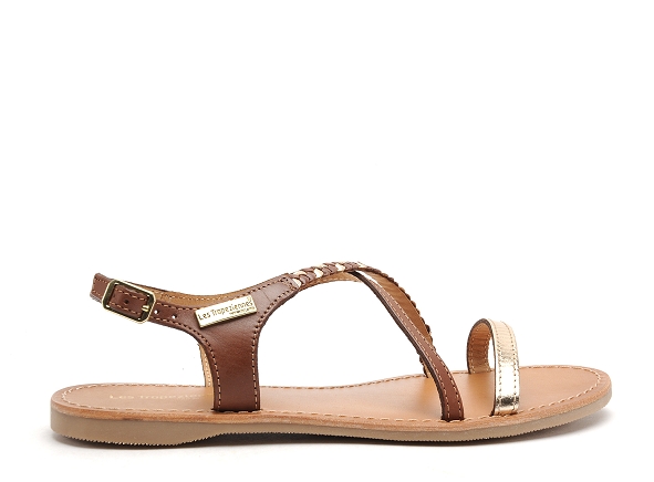 Les tropeziennes nu pieds plats femme hanano marron