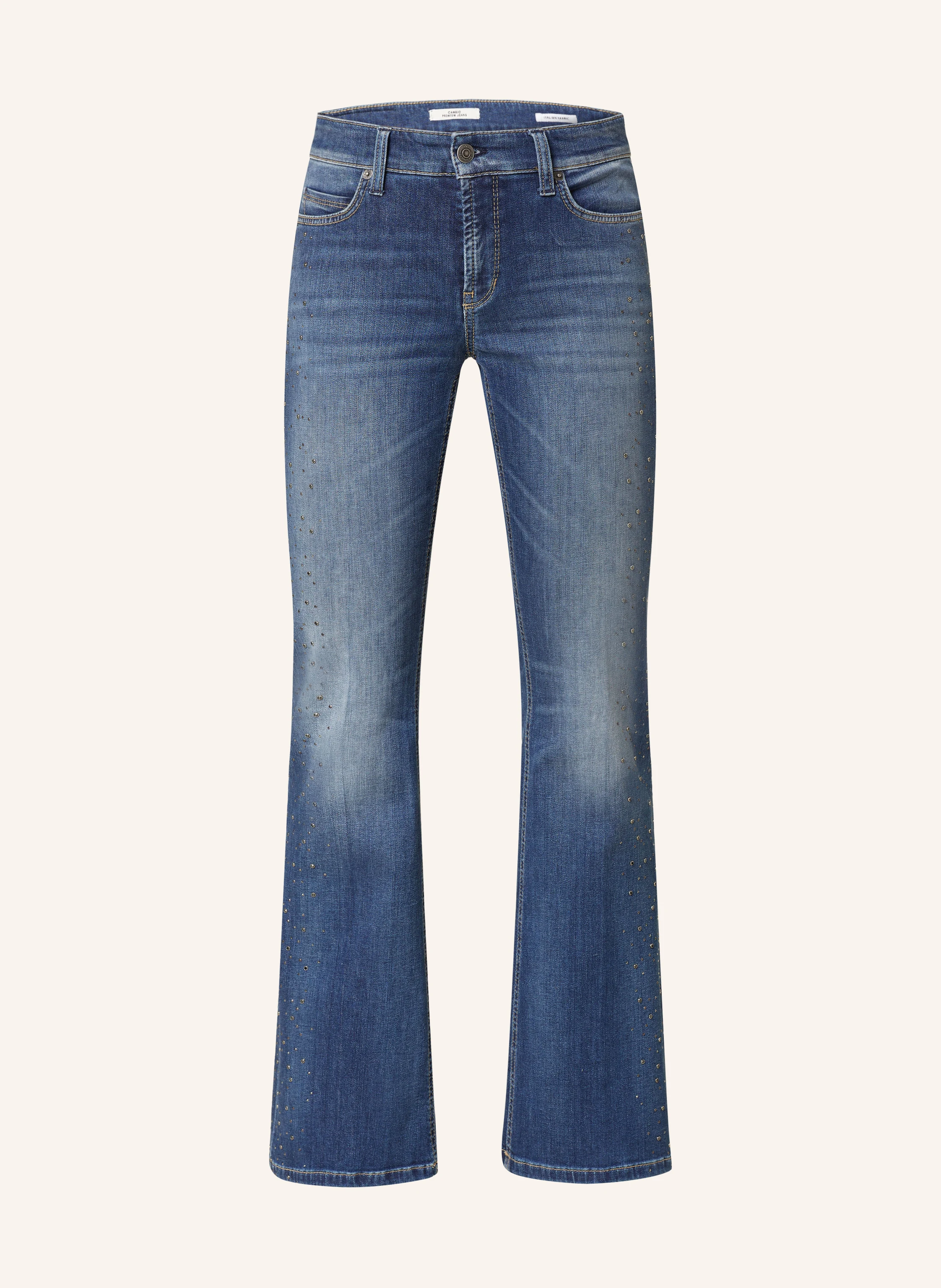 CAMBIO Flared Jeans PARIS mit Schmucksteinen