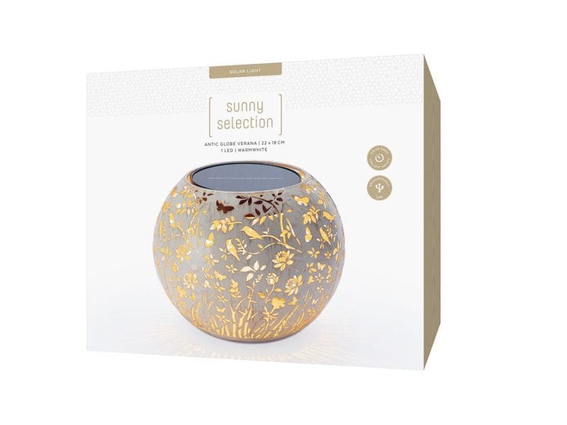 STT Solar Antic Globe Verana Creme Dekorative Solarleuchte