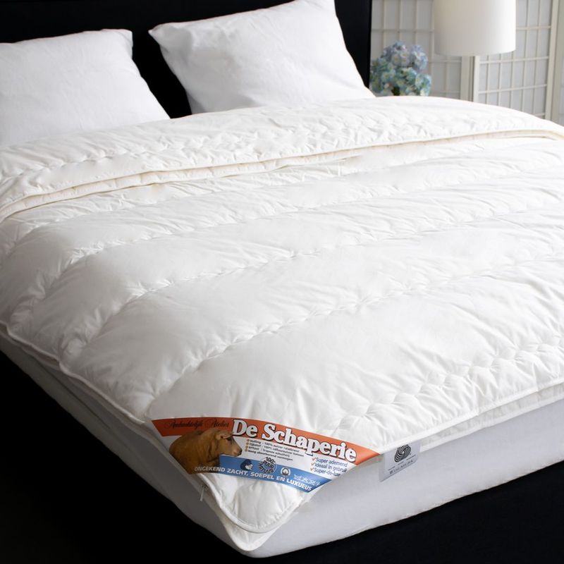 De Schaperie - Luxe 4-Seizoenen - Dekbed - 100% IWS Zuiver Scheerwol - 140x200 cm