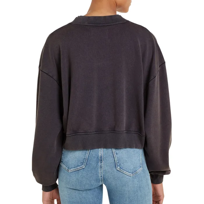 Calvin Klein Woven Label Washed V-neck Sweater Dames