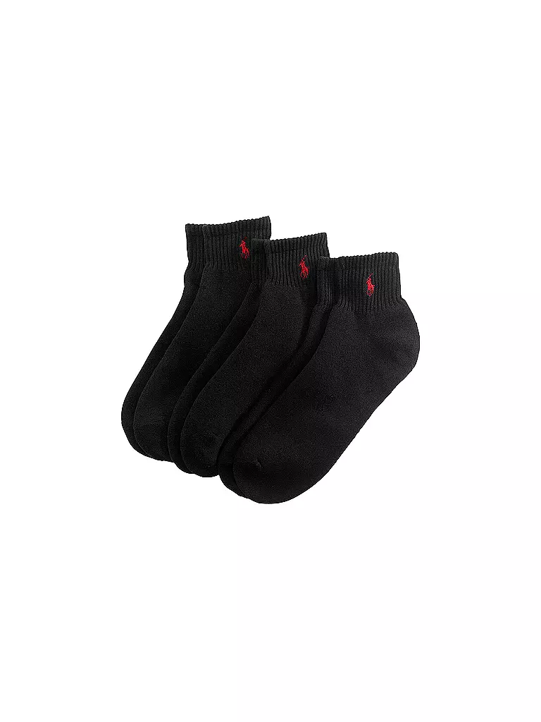 POLO RALPH LAUREN Sneaker Socken 3er Pkg black  schwarz