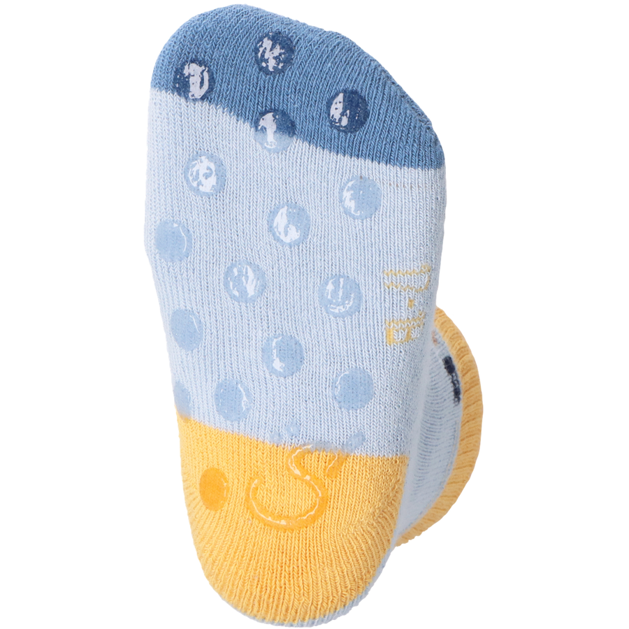 Sterntaler ABS-Krabbelsocken DP LöweBär graublau