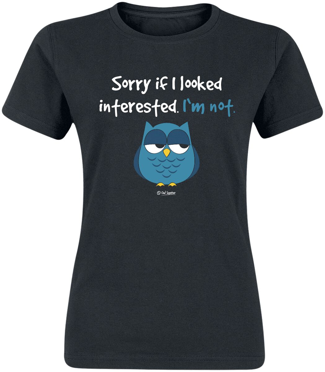 Sorry If I Looked Interested. I'm Not. | Tierisch T-Shirt Manches courtes
