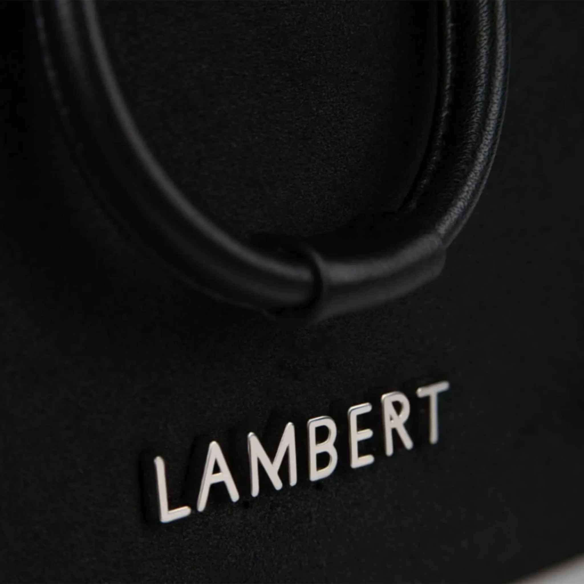 Lambert Sac Bucket 2-en-1 en Microsuède Vegan Camilla - Noir