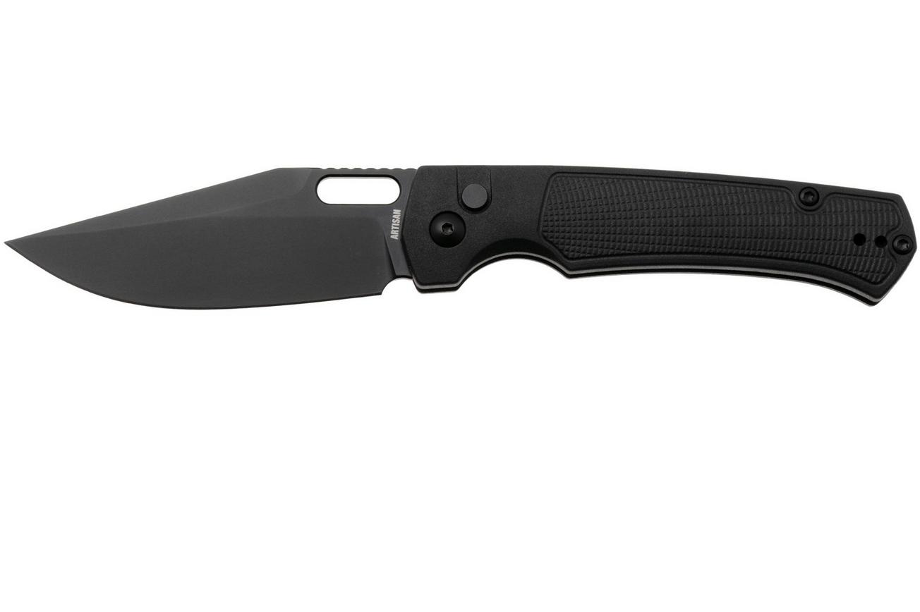 Artisan Cutlery Revel 1867P-BBK, Black PVD AR-RPM9, Black FRN zakmes, Ray Laconico design