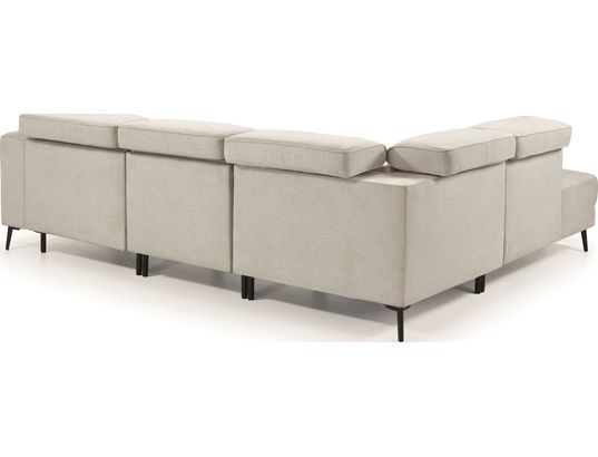 CONCEPT1 - Canapé tissu Mali 2 relax électrique beige angle gauche