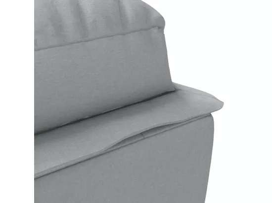 Prolenta Premium - Chaise longue de massage avec coussins gris clair tissu