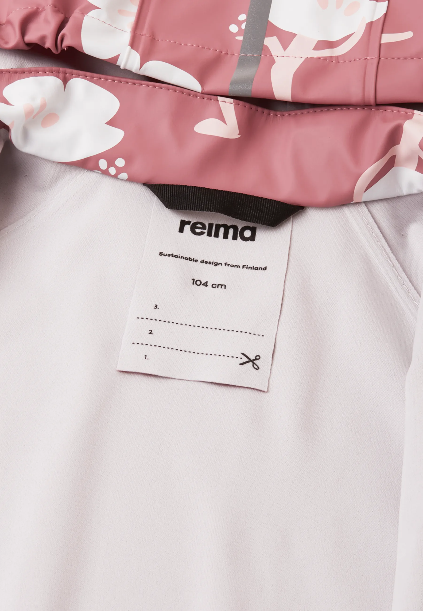 Reima Kids' Raincoat Vesi Rose Blush