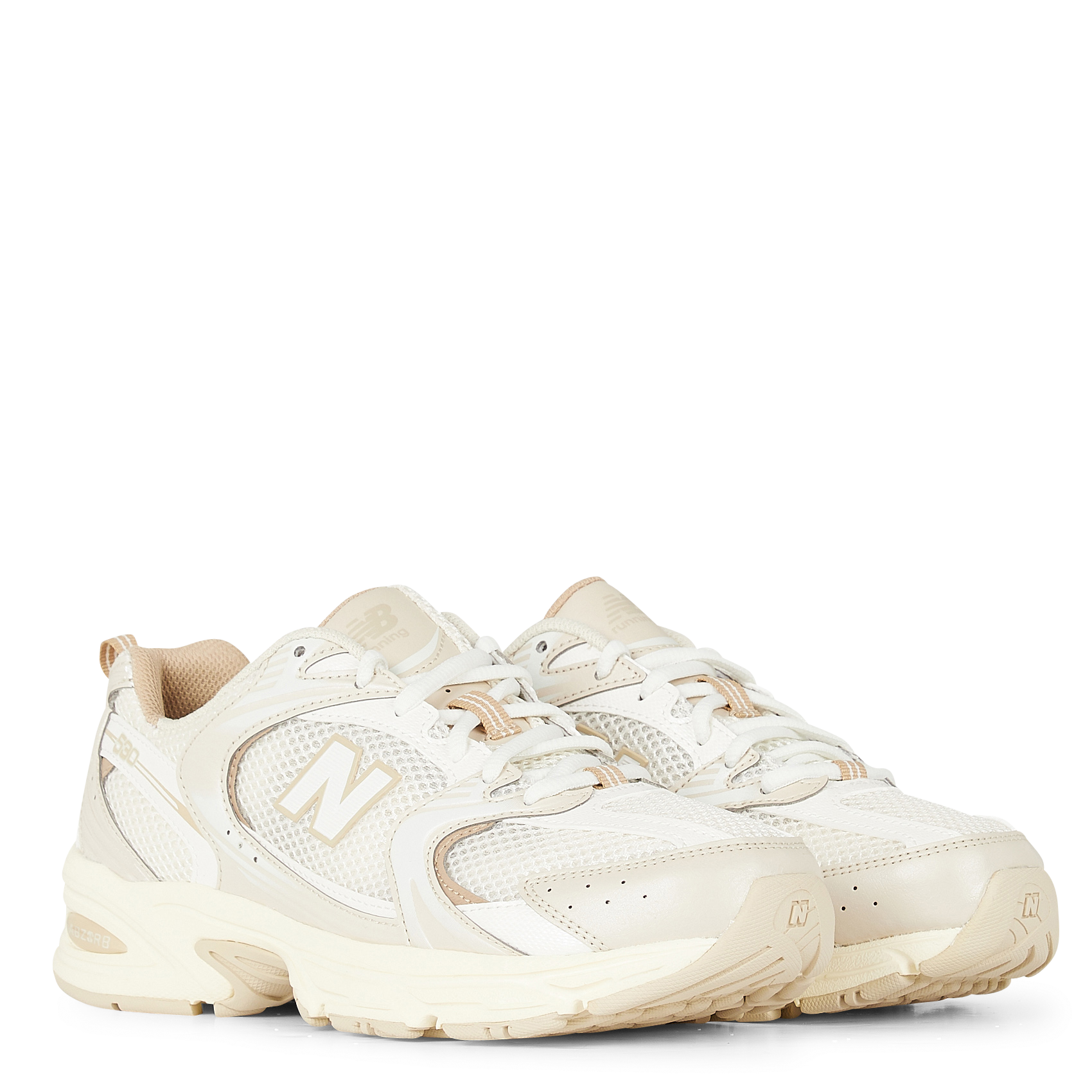 530 - Baskets basses en mesh | Beige