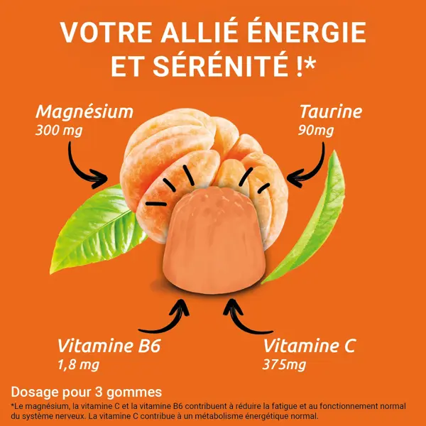 MAG 2 Gommes BOOST nervosité fatigue Complément alimentaire magnésium 45 gommes