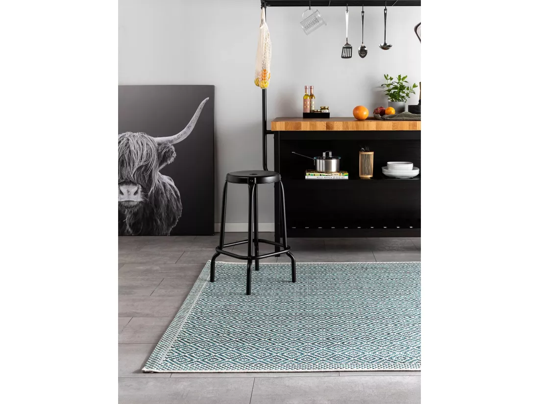 Tapis d'extérieur & intérieur Cleo Bleu 200x290 cm