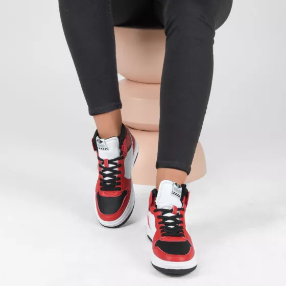 Baskets ROUGE COTTON BELT