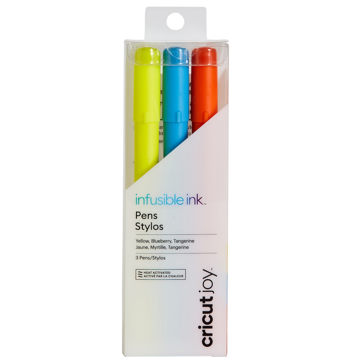 Cricut Joy Infusible Ink pen med fin tupp 3-pk. (gul, blå, oransje)