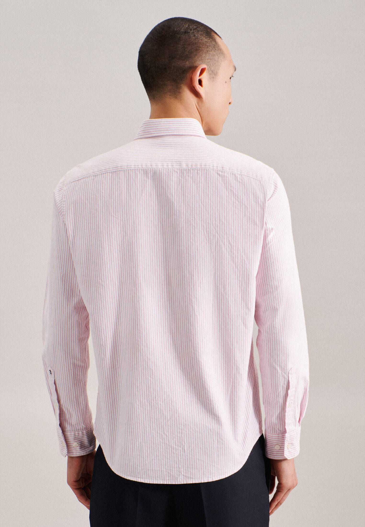 Seidensticker| Herren Casual Hemd Schwarze Rose