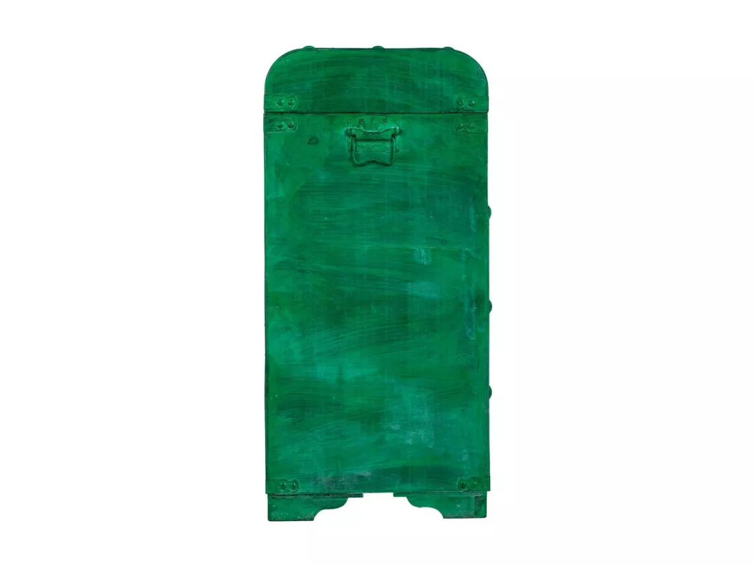 Coffre à vin en bois vert 45x28x59h