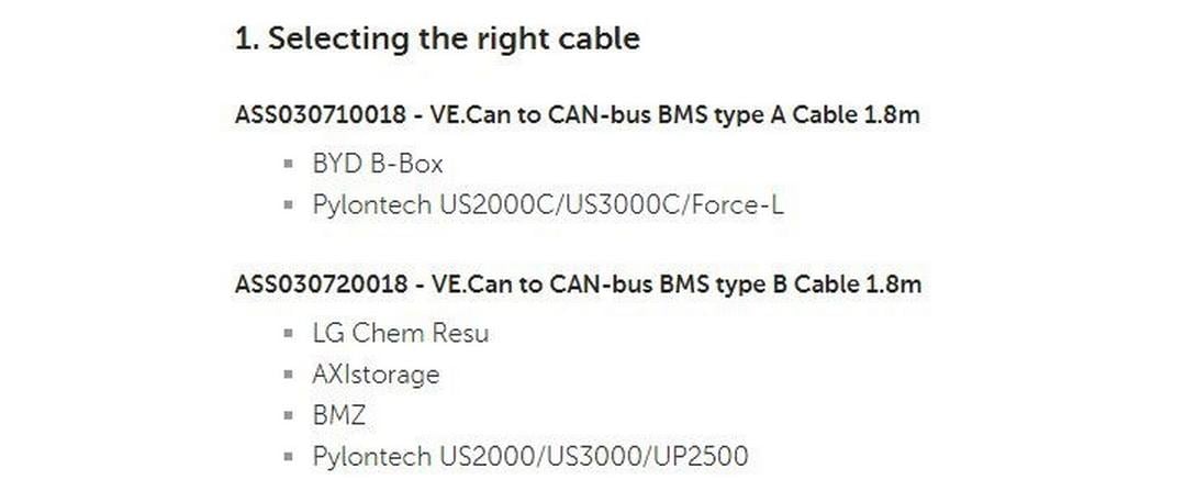 Anschlusskabel VE.Can to CAN-bus BMS, type A, 1.8 mAnschlusskabel Type A CAN-Bus an VE.Can