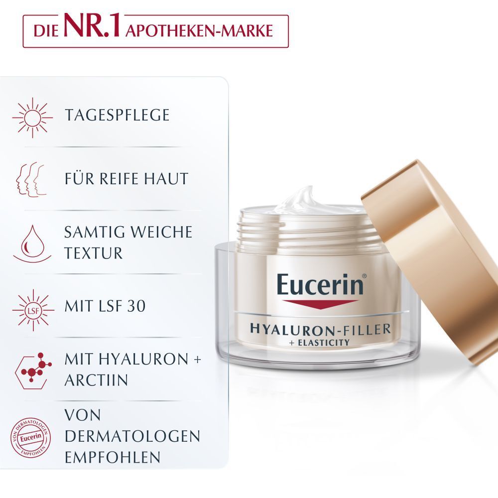 Eucerin® Hyaluron-Filler + Elasticity 3D Serum + Elasticity Tagespflege LSF 30