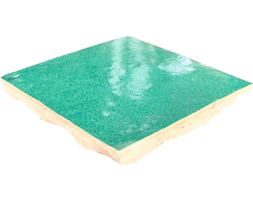 Handgemaakte wandtegel Zellige Alhambra 17 Vert Ocean 10x10cm glanzend