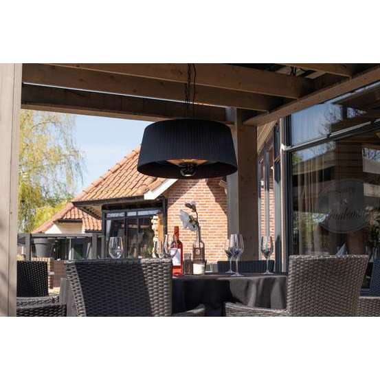 Chauffage Sunred suspendu ARTIX noir 1800Watt