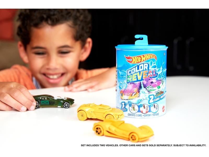 Hot Wheels Color Reveal Die-Cast 2er-Pack Fahrzeuge mit Farbwechsel- und Überraschungseffekt