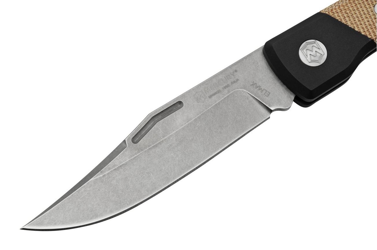 Mercury Luc 9LUCEXSWALBK-C, Elmax, Natural Canvas Micarta, zakmes