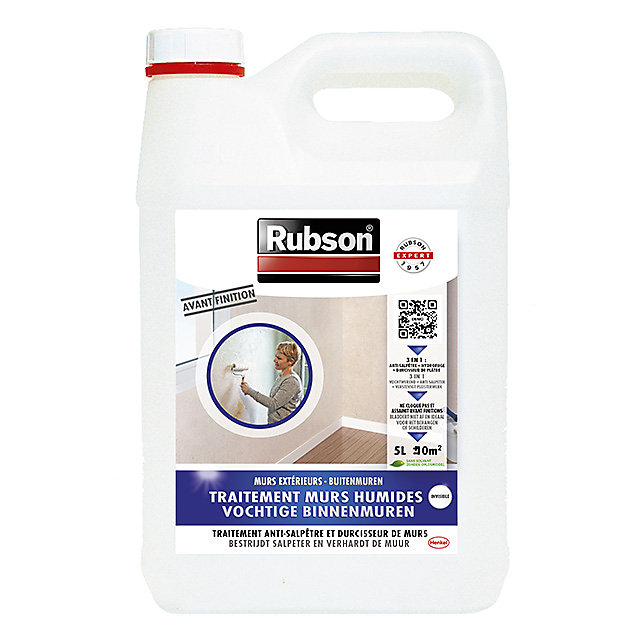 Traitement Murs Humides Rubson incolore bidon 5L