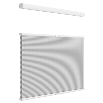 KARWEI dubbel plisségordijn met greepbediening lichtdoorlatend wit (kleurnr. 6001) 60x180 cm (bxh)