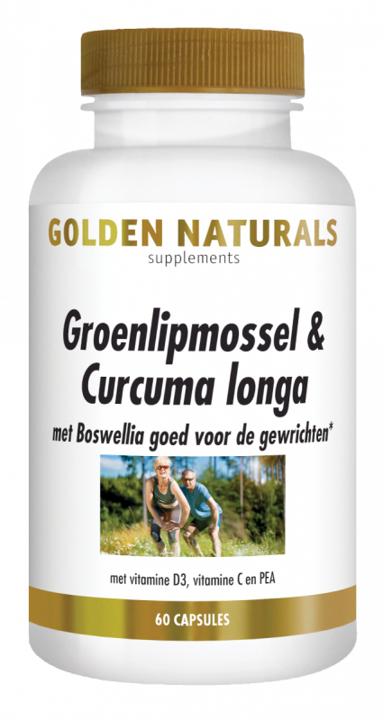 Golden Naturals Groenlipmossel & Curcuma longa 60 capsules