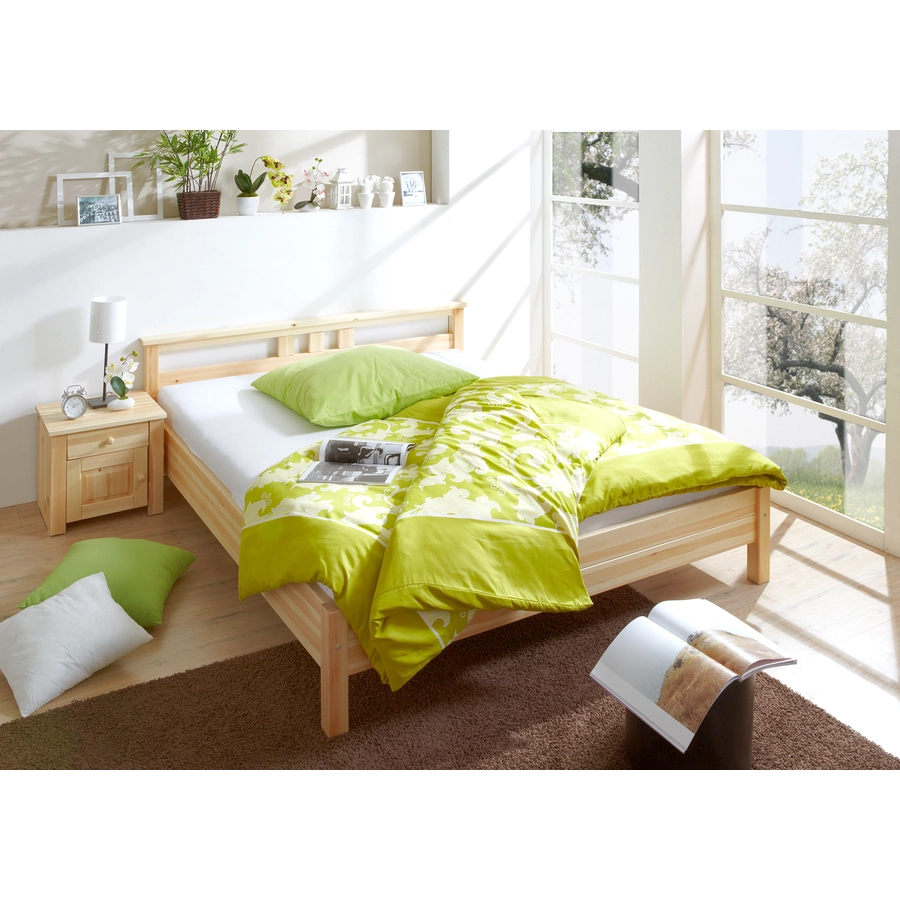 TICAA Einzelbett und Doppelbett Merci Kiefer Natur Natur