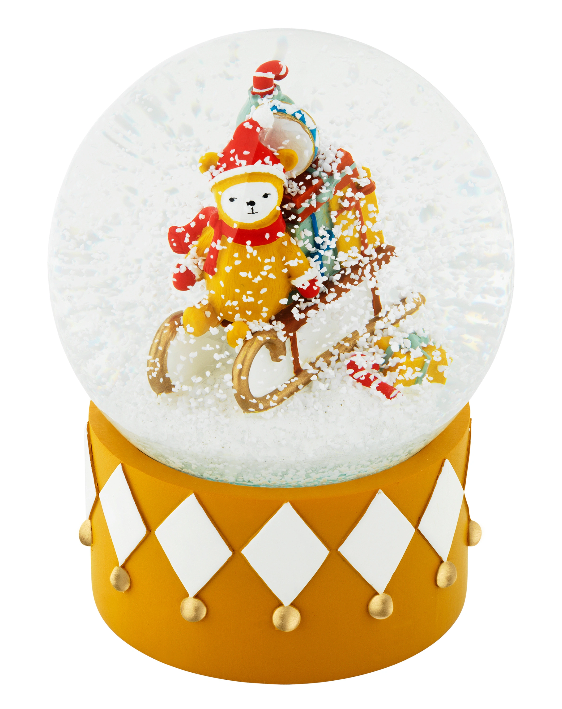 Schneekugel SLEIGHRIDE in bunt