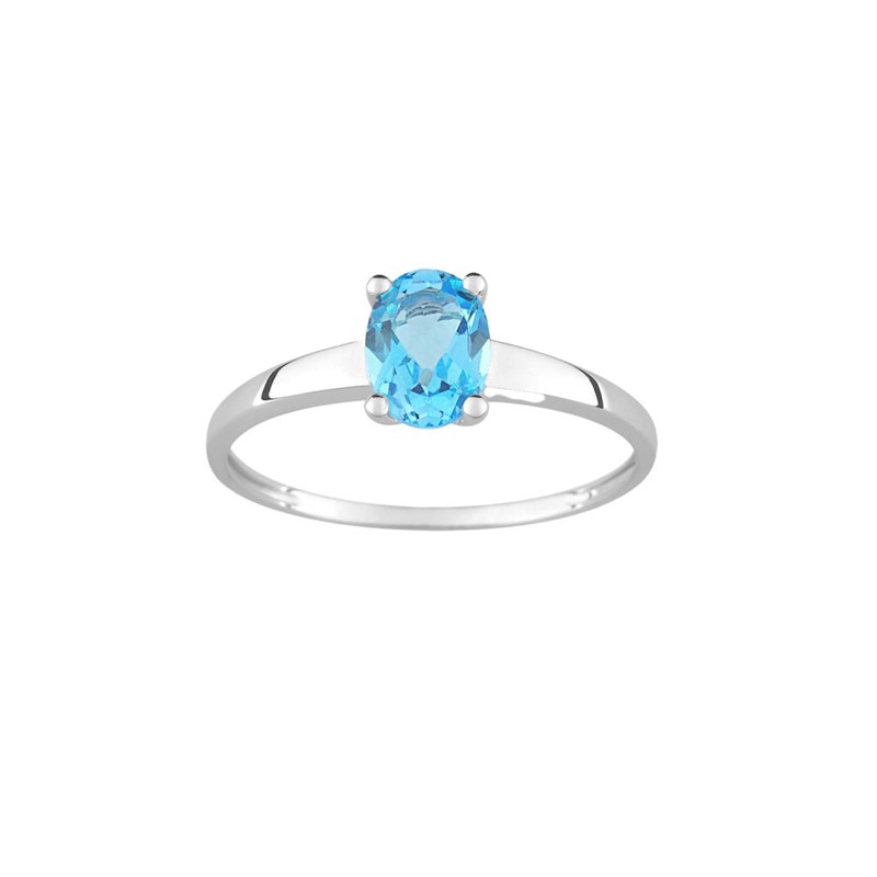 Bague femme - topaze - Or 18 Carats