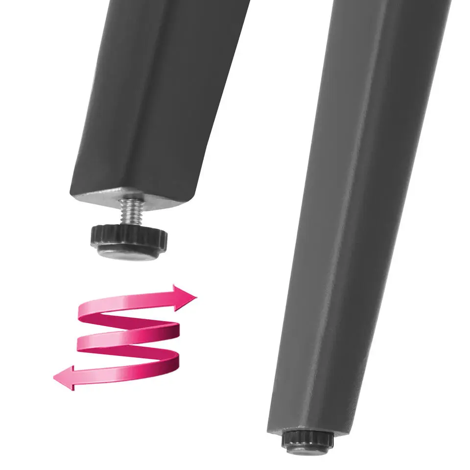 tectake - Stoel Lugano in rope-design met aluminium frame, Antraciet