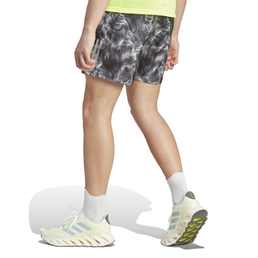 adidas Short Running Own The Run AOP - Noir/Blanc/Grey Six