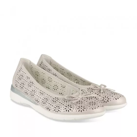 Ballerines GRIS EVITA LEATHER