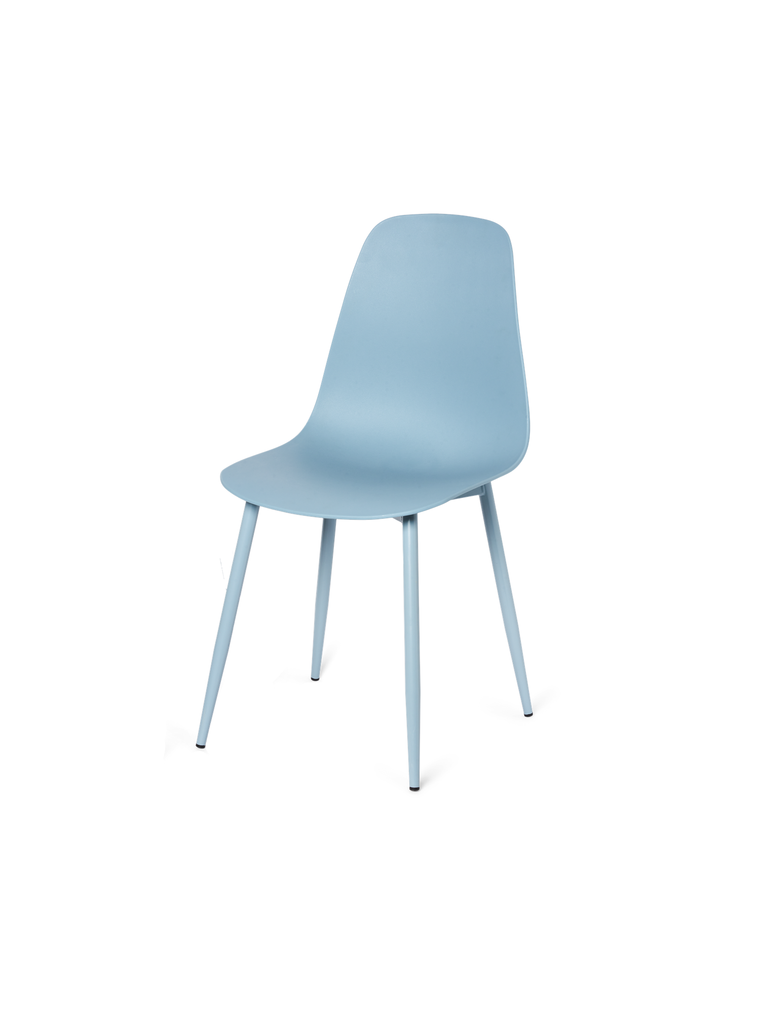 Stol | Jern/polypropylen. 40 x 47 x 87 cm. | Smokey Blue
