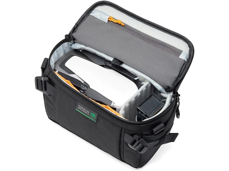 Lowepro Kamera-Tasche ProTactic Lite SLX 110 AW III Robuste, kompakte Umhänge-/Schultertasche für spiegellose Vollformatkamera mit 24-70 mm F/2.8 Objektiv