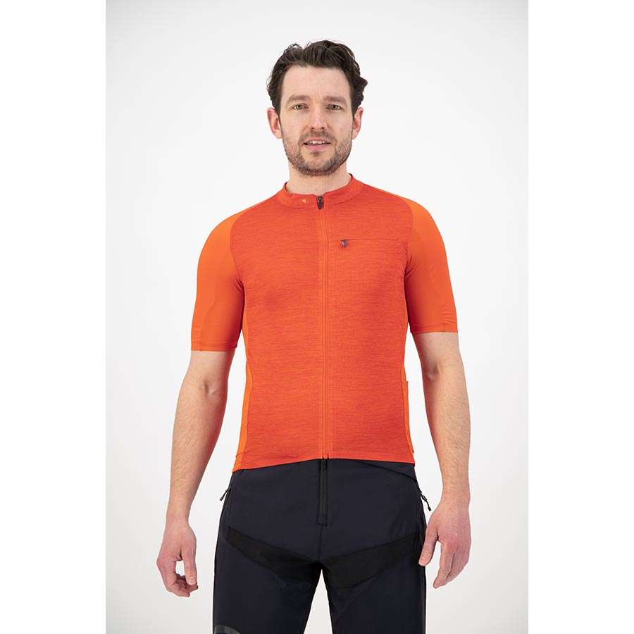 Endura GV500 Reiver Gravel Fietsshirt Korte Mouwen Rood Heren