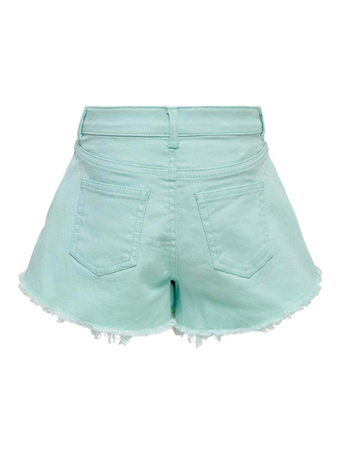 Only Kids  Chiara Wave Col Raw Shorts