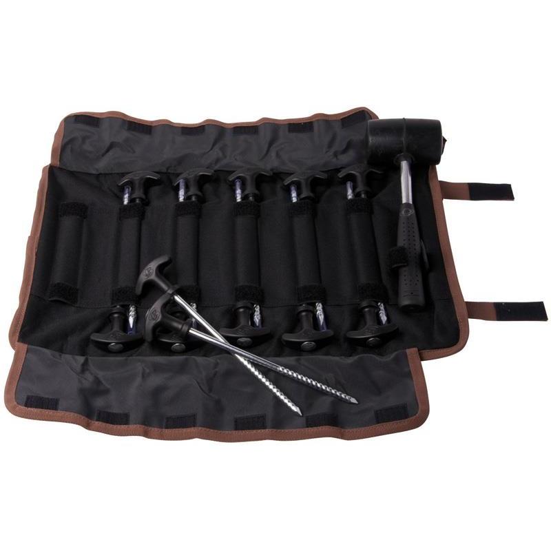 Sardines Carp Spirit Hammer + 12 Biwy Peg Set Avec Maillet