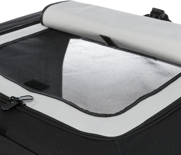 Trixie Hundetransportbox Vario, schwarz/grau