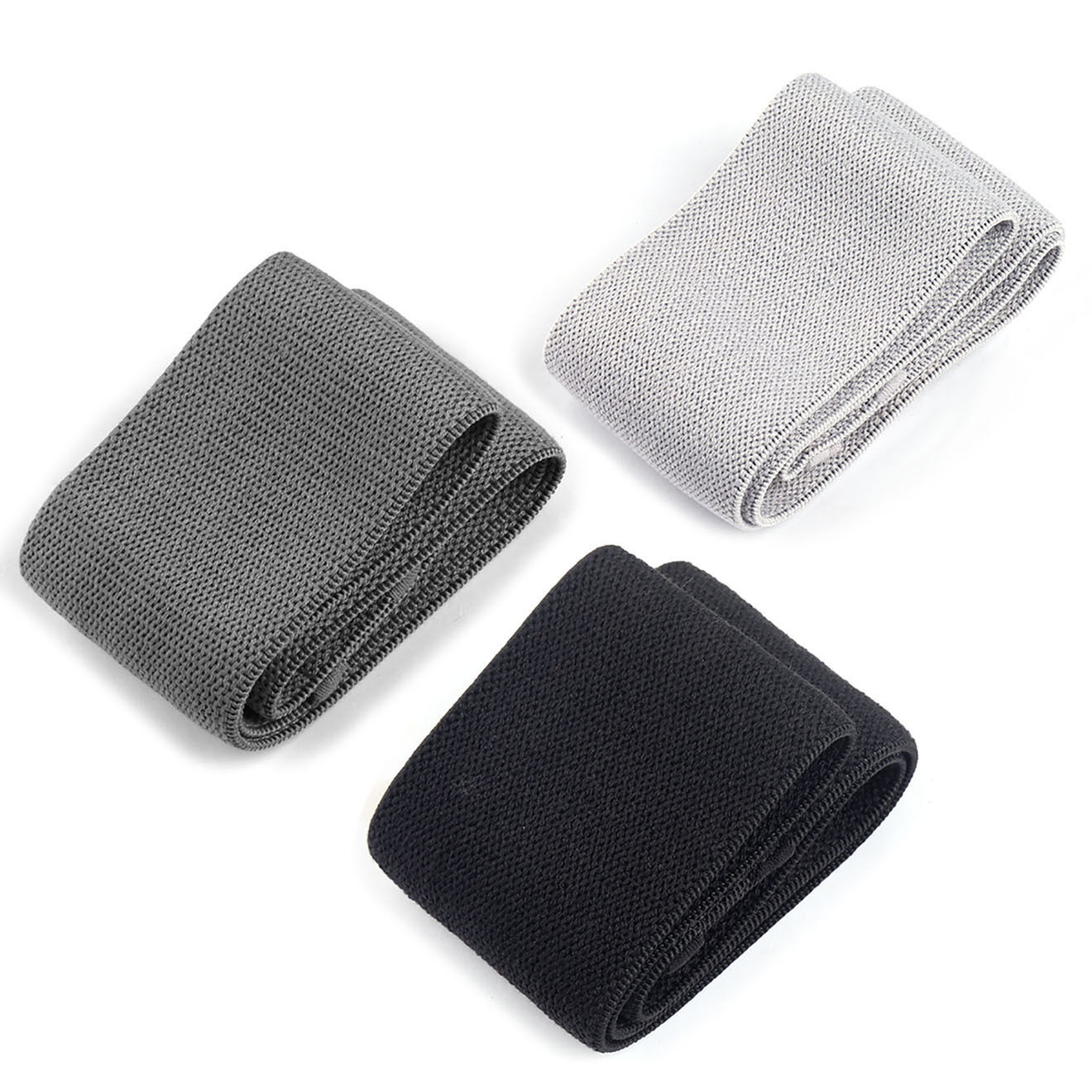 Onamaste 3 bandes élastiques de résistance noir/gris/argenté