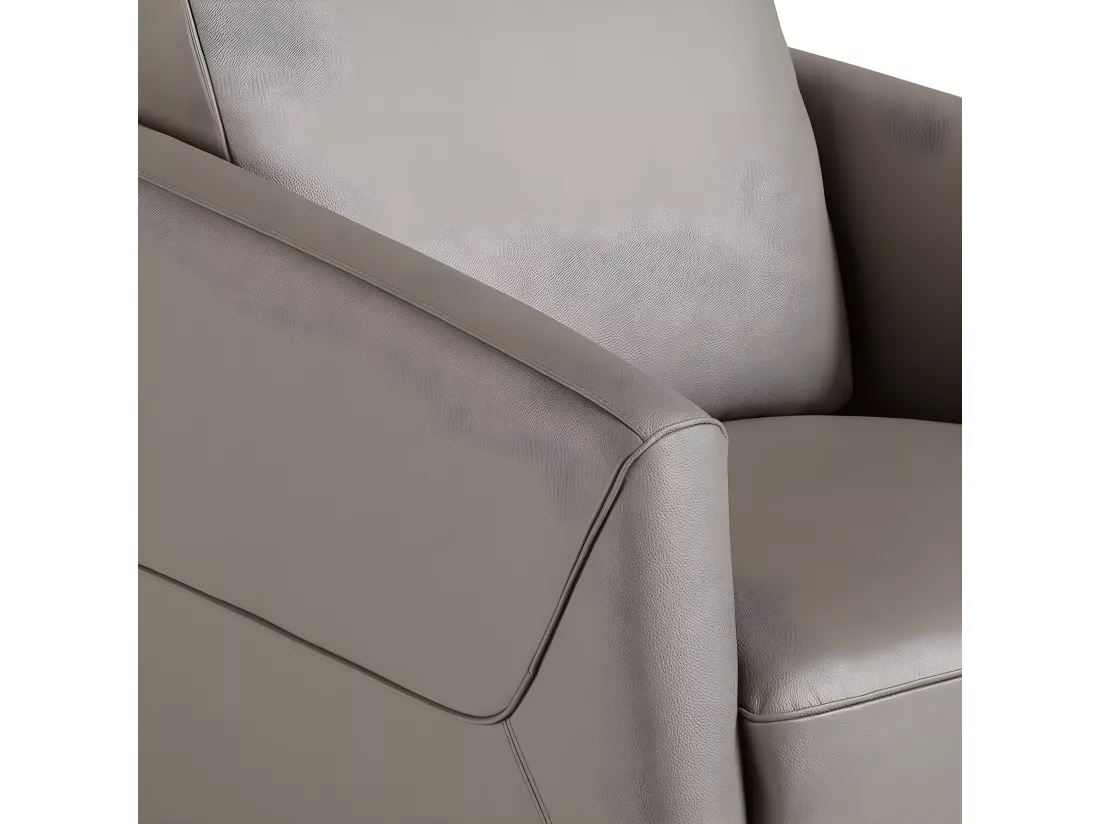 Fauteuil en cuir gris foncé 5134 ANGEL CERDA