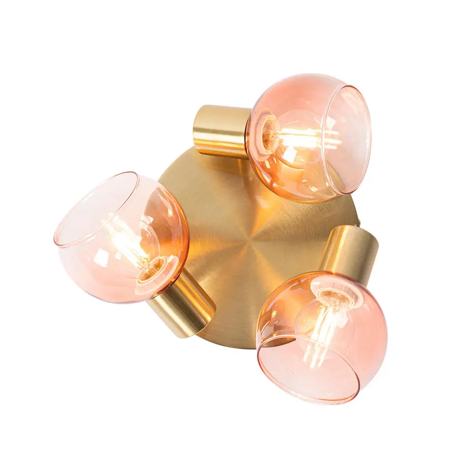 Qazqa opbouwspots vidro roze e14